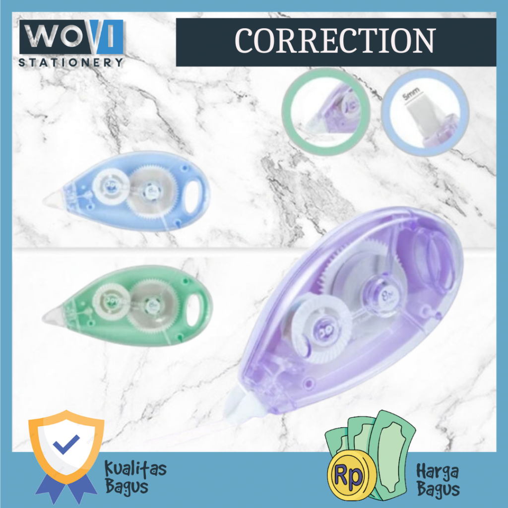 

[WOVI STATIONERY] Correction Tape CT-577 Joyko (8MX5MM) / Pita Koreksi CT-577 Joyko [PCS]