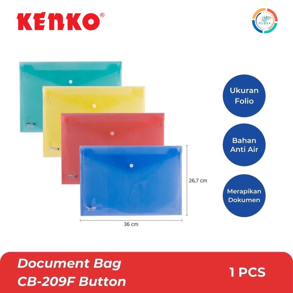

KENKO DOCUMENT BAG BUTTON MAP KANCING CB - 209 F