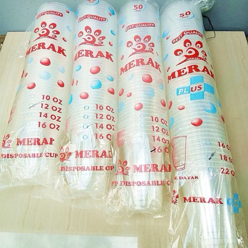 

(HARGA PABRIK) CUP MERAK 7g 14,16,18,22 oz isi 50 pcs