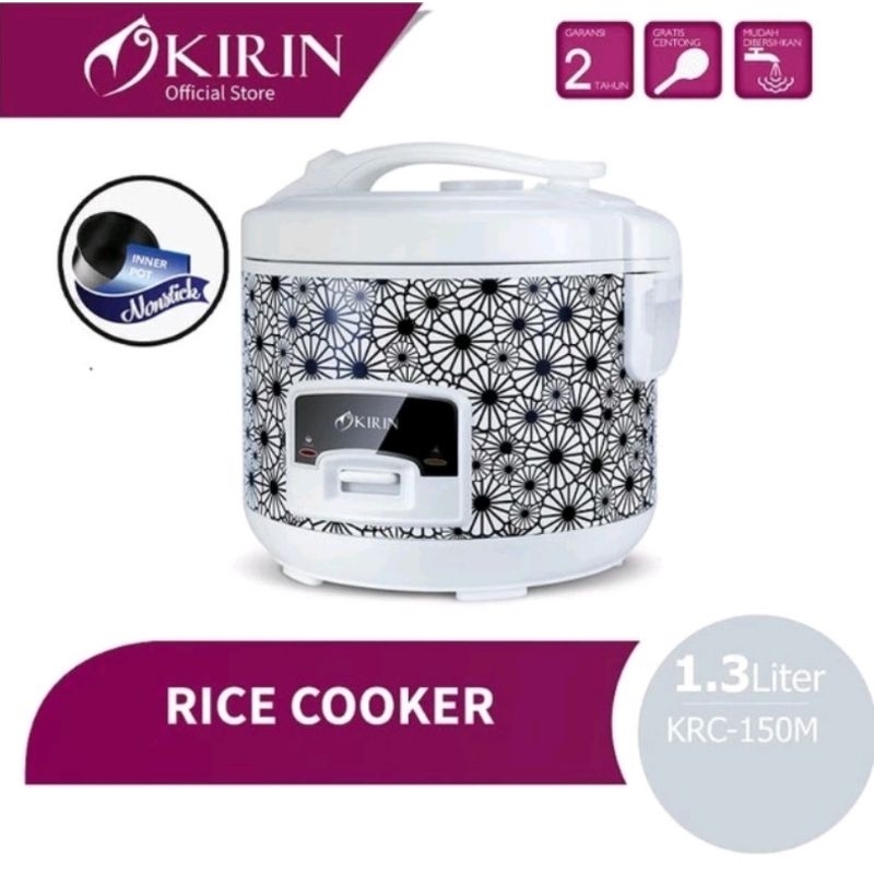 RICE COOKER KIRIN KRC-150M penanak nasi pemanas nasi magic com magic jar magic warmer plus