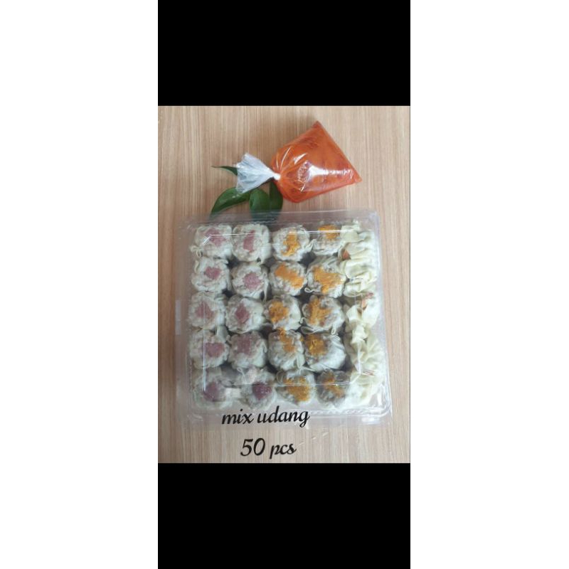 

Frozen Dimsum Mix Udang isi 50pcs + Saos