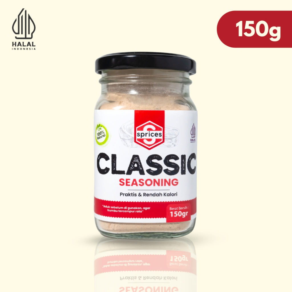 

Sprices Classic Bumbu Marinasi Serba Guna Rendah Kalori Rendah Lemak Spices 150Gram