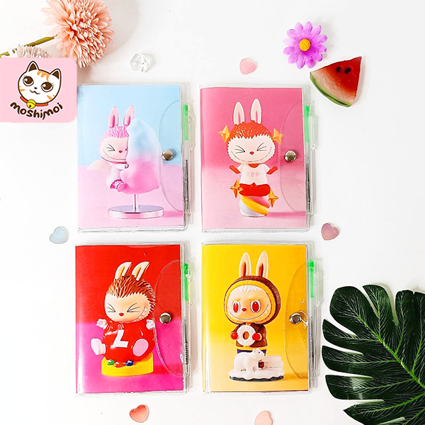 

Notebook / Notes / Notes Sampul Bening LABUBU + Bolpen