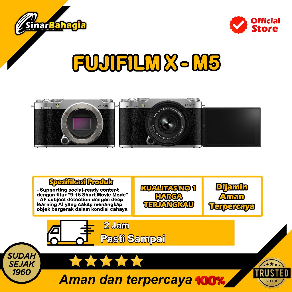 fujifilm X-M5 camera mirrorles garansi resmi - fujifilm X-M5 / X-M5/XM5