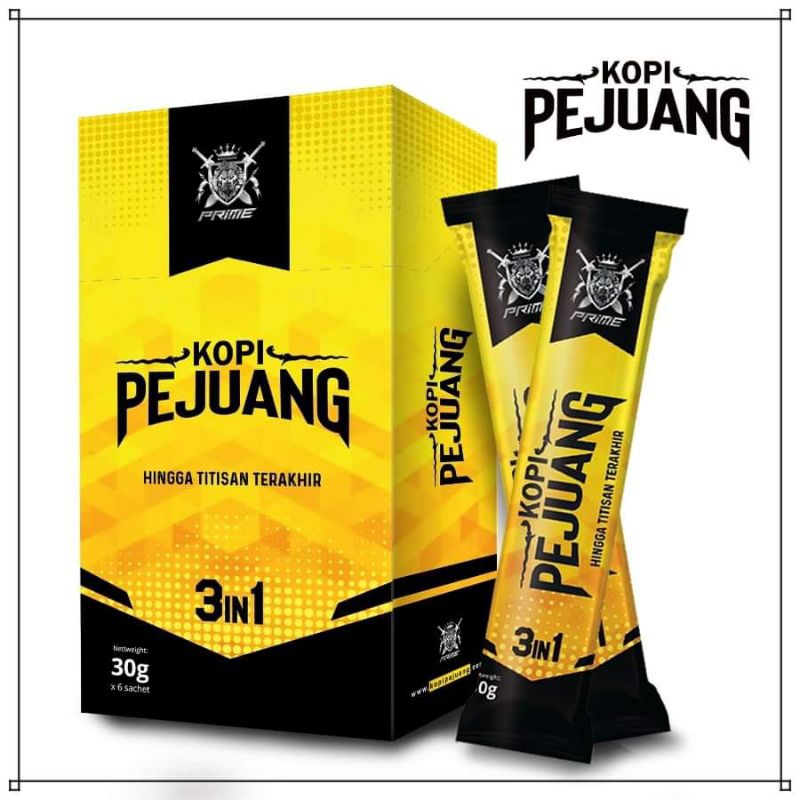 

Kopi Pejuang Isi 6 Sachet