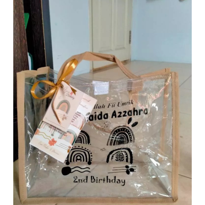 

TAS MIKA TRANSPARAN/ TAS SOUVENIR ULANG TAHUN/TAS KOSMETIK/TAS AQIQAH/TAS KHAJATAN