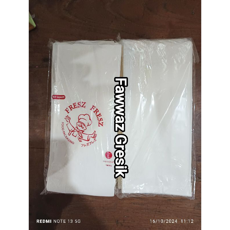 

Kantong Kertas Paper Bag 13x25x8 cm Grade Coklat Kraft Putih Polos isi 100 / Kertas Makanan / Kantong Gorengan / Kertas Roti / Kertas Ayam PokPok