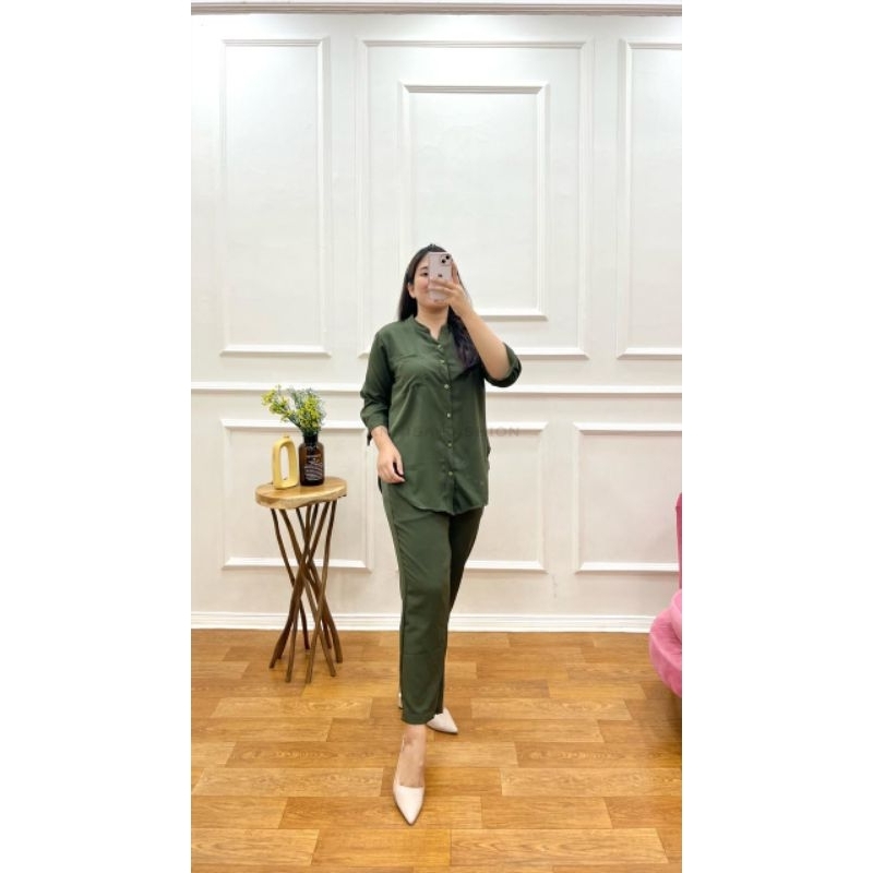 setelan botega shakila wanita oneset murah daily outfit