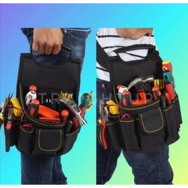 Tas pinggang jingjing Tas Tukang listrik electrical tool bag toolkit