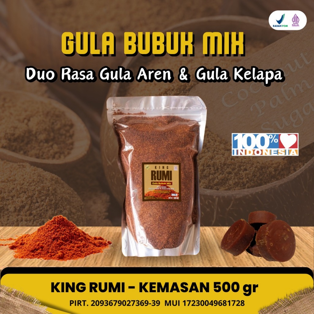 

King Rumi - Gula aren mix kelapa 500gr premium best quality