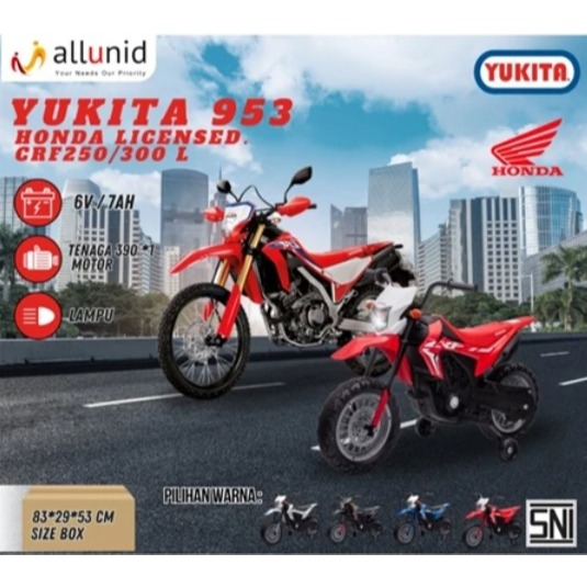 Mainan Anak Motor YUKITA - 953 licensed HONDA CRF250/300L
