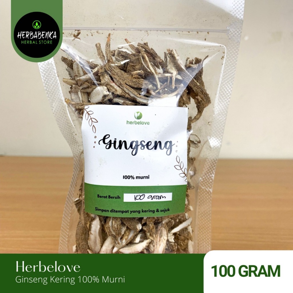 

HERBELOVE – GINSENG KERING 100% MURNI 100 GRAM