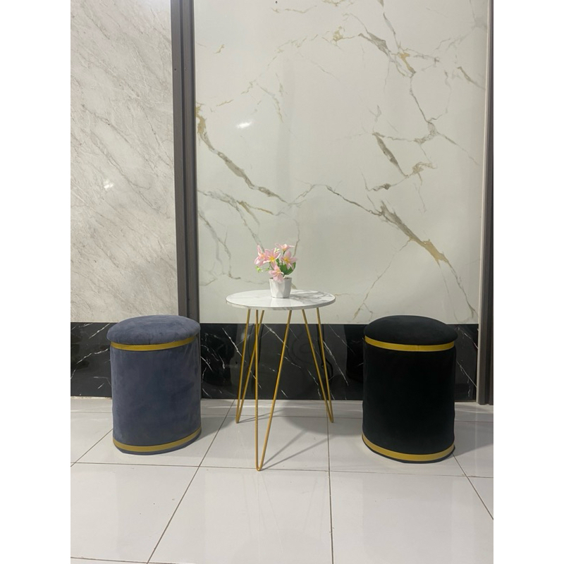 kursi Stool bulat /kursi Stool satu set meja/kursi meja minimalis