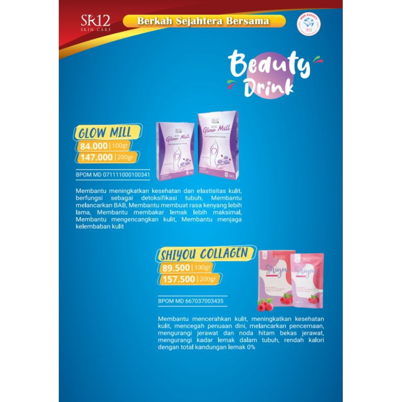 Beauty Drink SR12 | Minuman Kecantikan Mengandung Kolagen dan Glutation | Minuman Pelangsing | Diet 