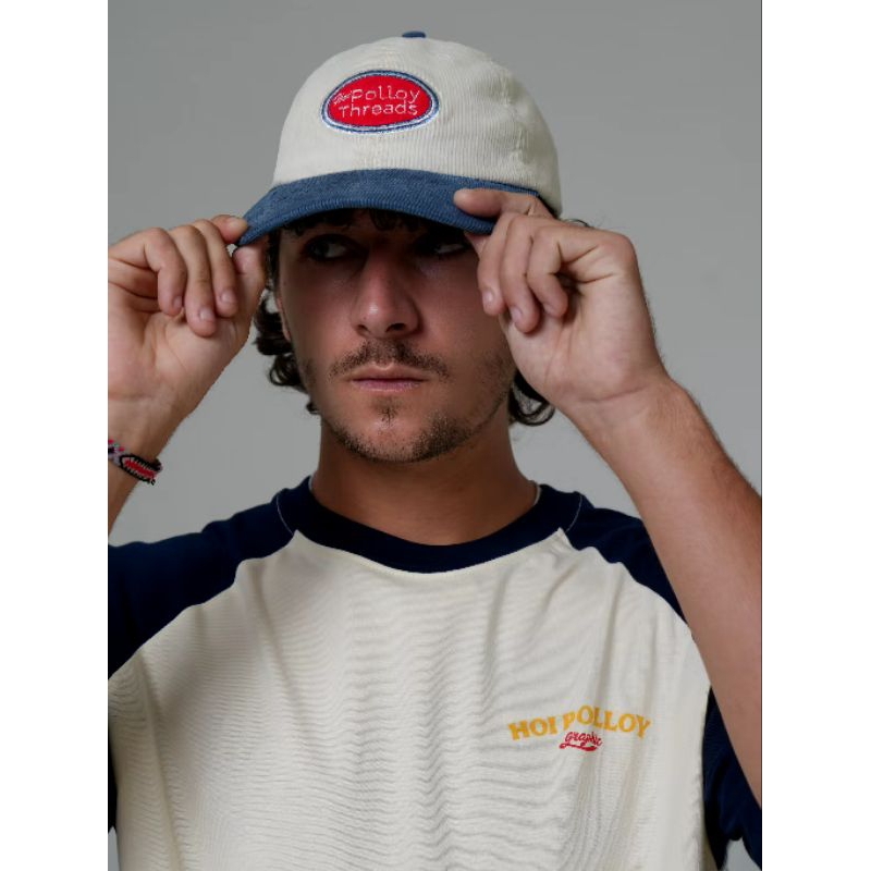 Topi Hoi Polloy - Pills Cord (White Blue) Corduroy