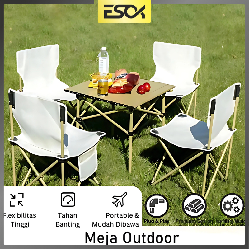 Meja Outdoor Lipat Portable Piknik Camping Serbaguna Meja Makan - Meja Camping - Meja Piknik - Meja 