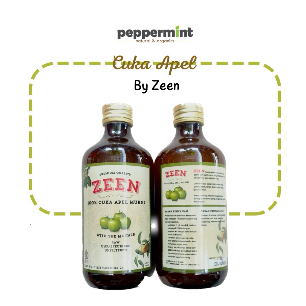 

Zeen Cuka Apel Murni (320 ml) / Cuka Apel with Mother