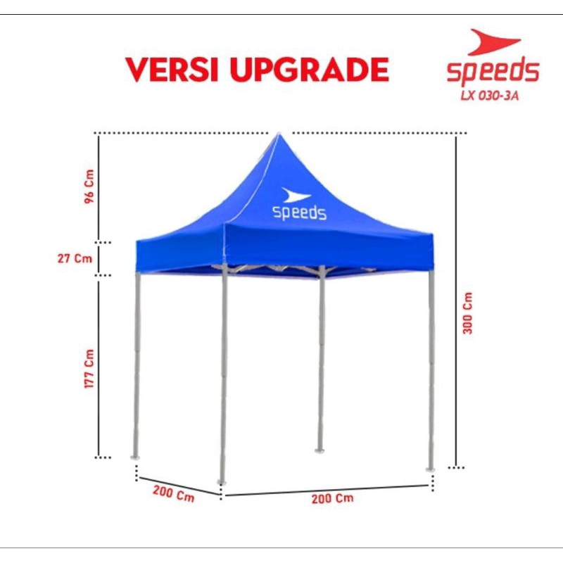 Tenda lipat jualan Speeds 2x2meter