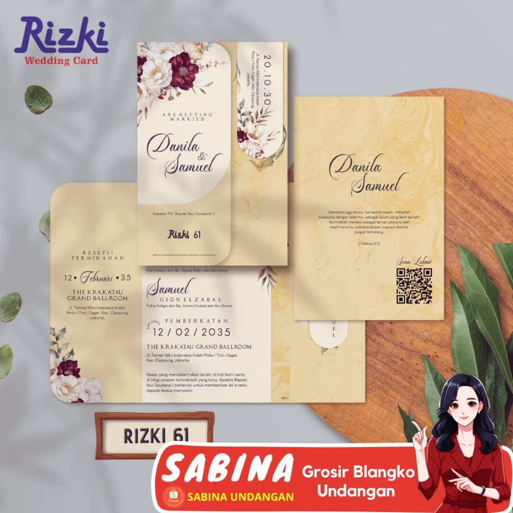 BLANGKO UNDANGAN RIZKI 61| SABINA UNDANGAN FREE KATALOG DAN FILE SETTING