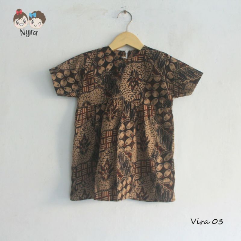 Dress batik anak perempuan baju batik anak modern khas indonesia