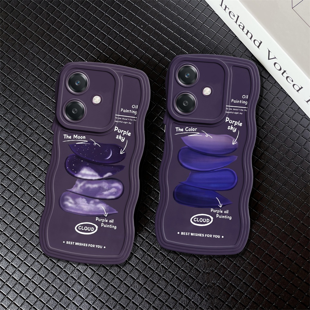 Case Oppo A3X Terbaru 2024 Softcase Gelombang Casing pelindung Hp - GAX12