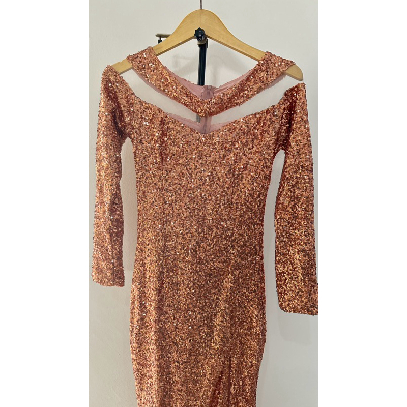 P❤️ SEQUIN DRESS GOLD CHAMPAGNE