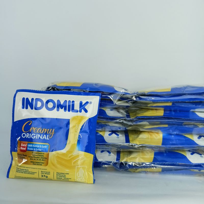 

INDOMILK SUSU KENTAL MANIS KEMASAN SACHET 1 RENCENG ISI 6pcs X 37gr