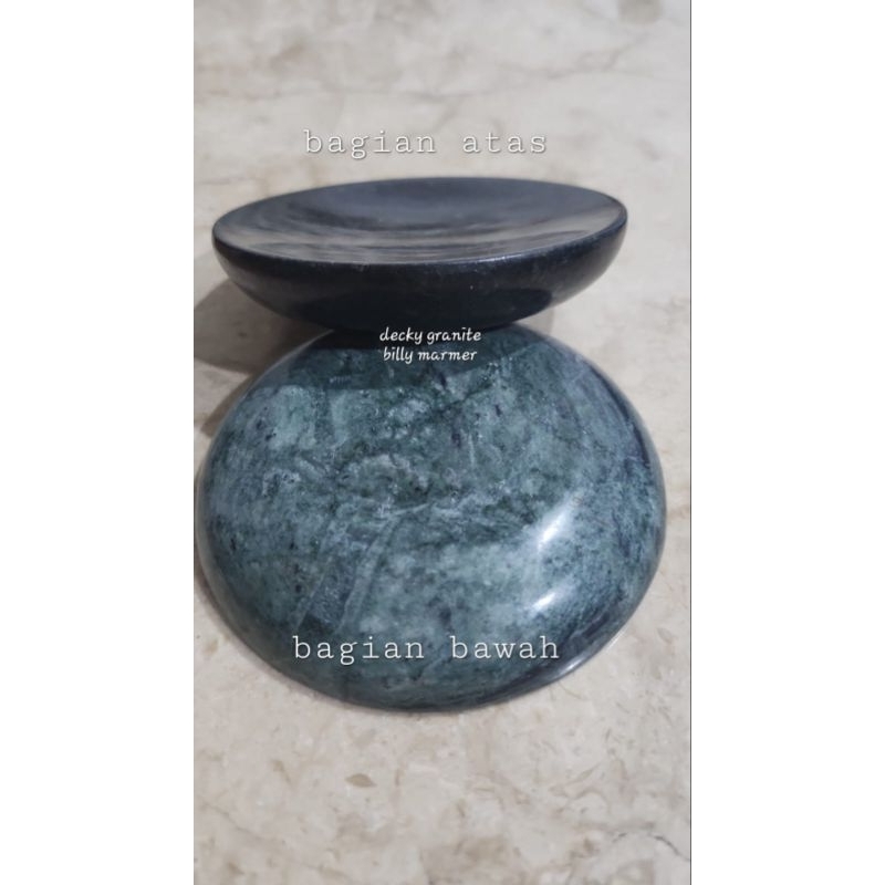 Cobek Sambal Kecil Coet Sambel Batu Marble Marmer Granite Granit Handmade