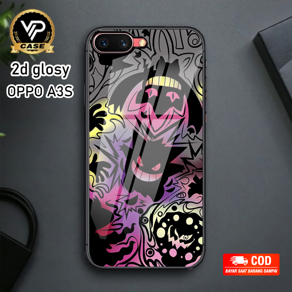 [VVIPCASE] Hardcase 2d Glossy Oppo A3s A1k F5 F7 Realme C1 C2 Case Hp Glossy Casing Hp Mengkilat Har