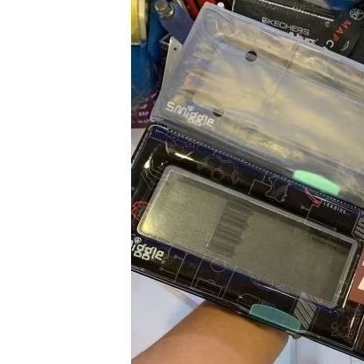 

Smiggle Blue pencil Case pop out original new black red