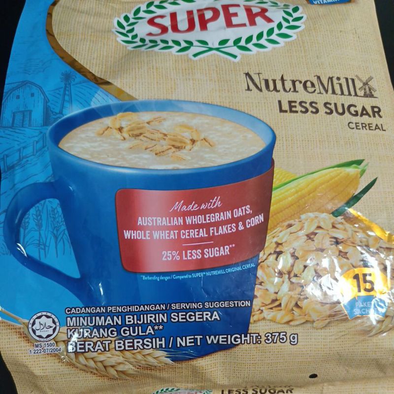 

SUPER NUTREMILL LESS SUGAR