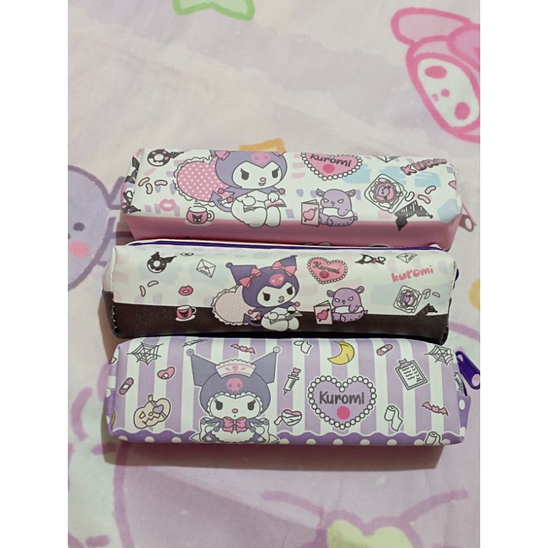 

B20 Kotak pensil lontong anak karakter kuromi lucu zipper