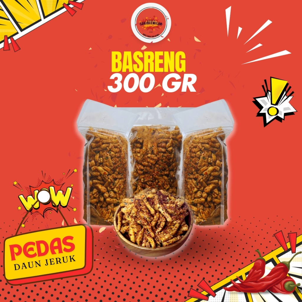 

Basreng Pedas Daun Jeruk 300gr