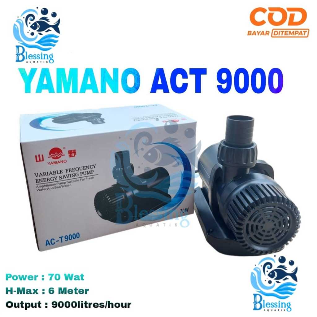 Pompa kolam koi Low watt - Yamano ACT 9000