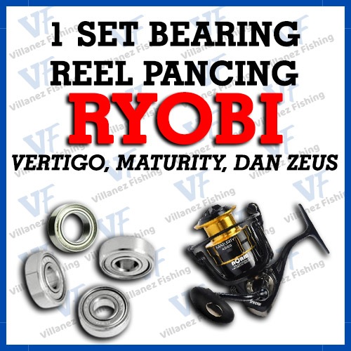 BEARING REEL SET RYOBI VERTIGO, MATURITY, DAN ZEUS MINI BEARING PANCING SPARE PART KEREKAN LAKER BAN
