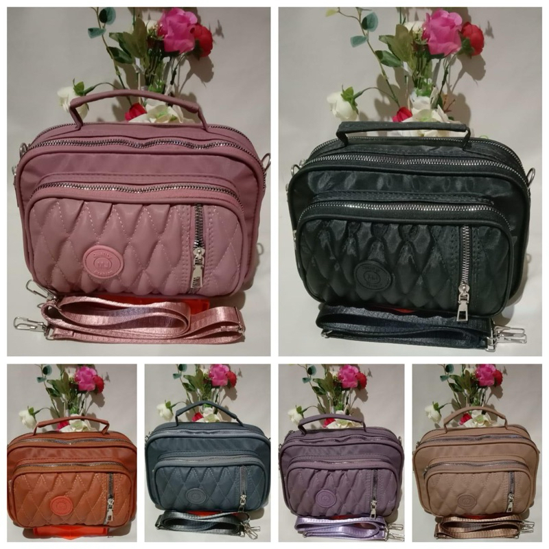 03|Tas Selempang Bahu Wanita Bordir 4 Ruang|Tas viral|Tas Kekinian