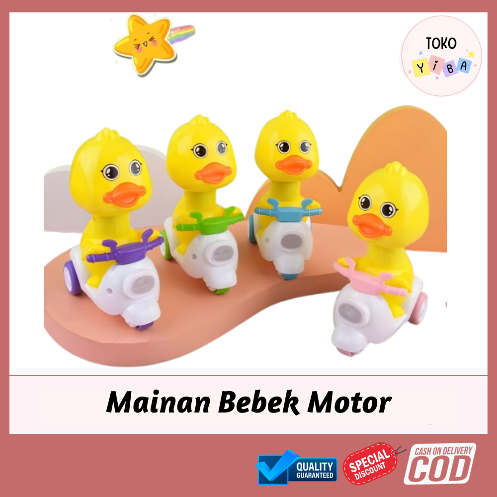TokoYiba Mainan Anak Bayi Tekan Bebek Naik Sepeda Motor / Mainan Edukasi Anak