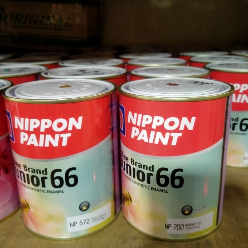 Nippon Paint Bee Brand Junior 66 Cat Kayu / Cat Besi 0,8Ltr