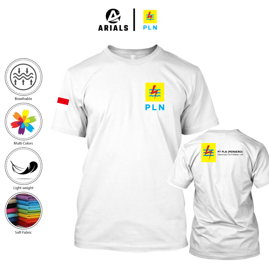 Arials Kaos Baju PLN PERSERO INDONESIA