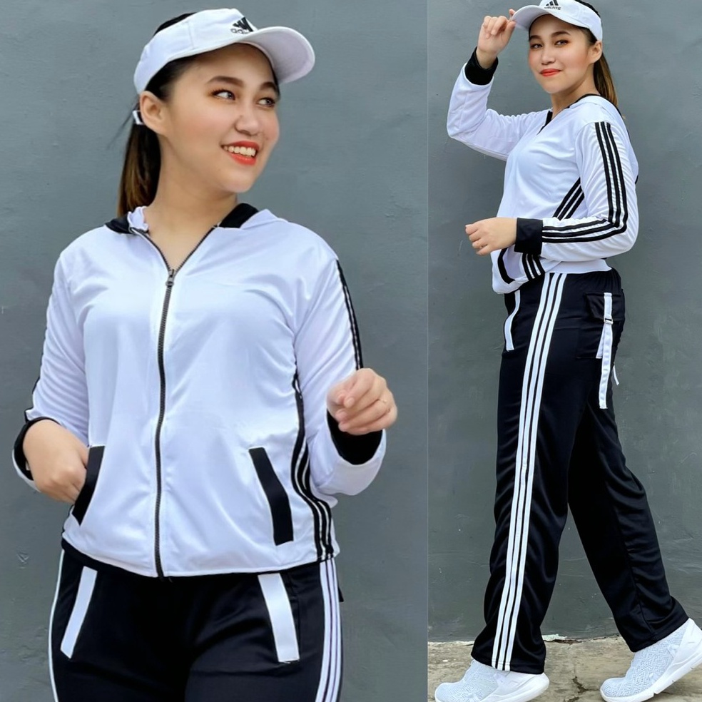 Dijamin Ada READY Baju Senam Setelan Aerobic Zumba Lapangan Cycling Hijab Muslimah Panjang Training 