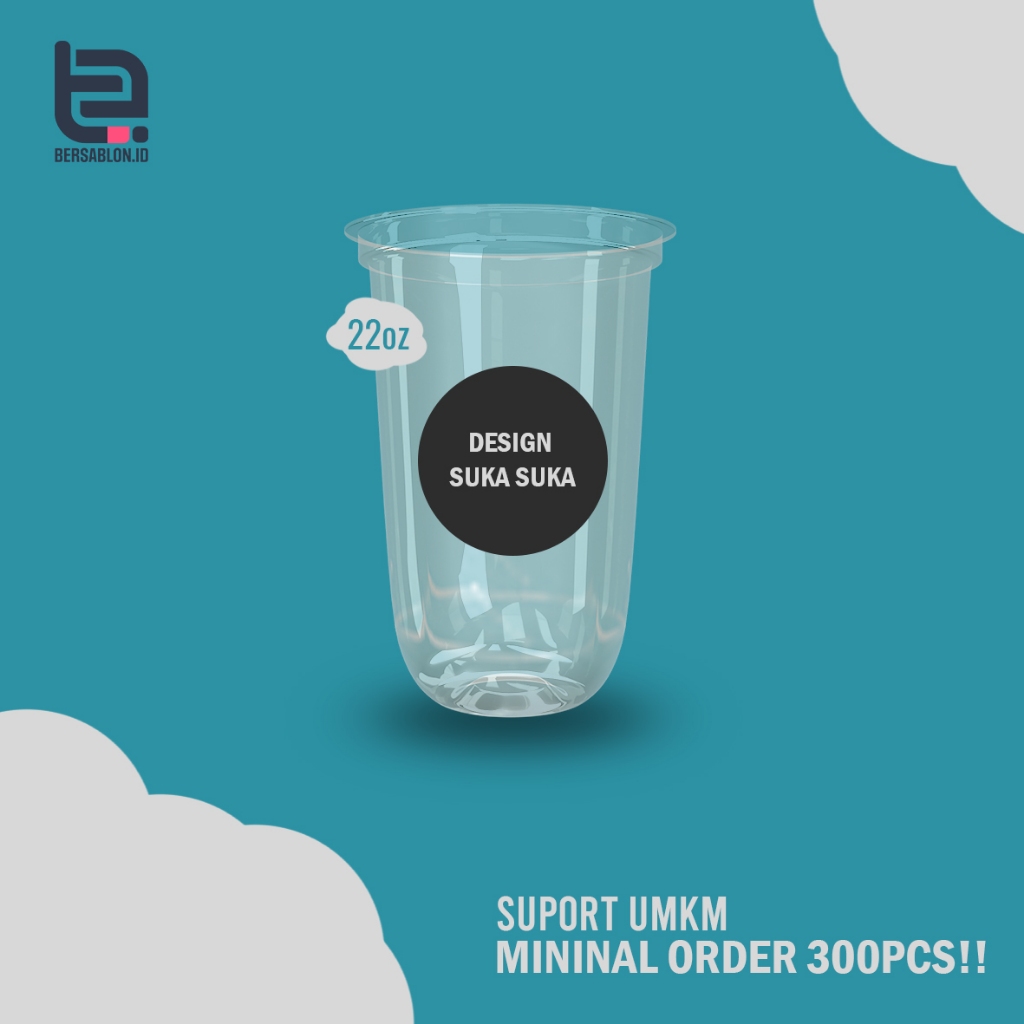 SABLON CUP GELAS OVAL 22Oz