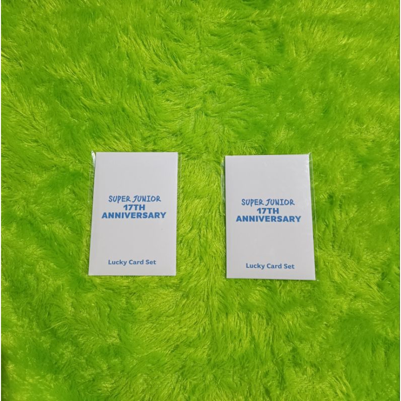 sealed lucky card super junior 17 anniv donghae kyuhyun