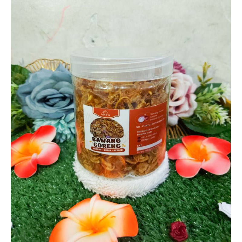 

BAWANG GORENG PREMIUN ANFA TOPLES 500ML ASLI TANPA CAMPURAN