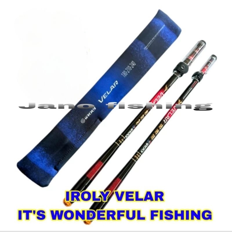 joran tegek iroly velar 210,240cm carbon ringan