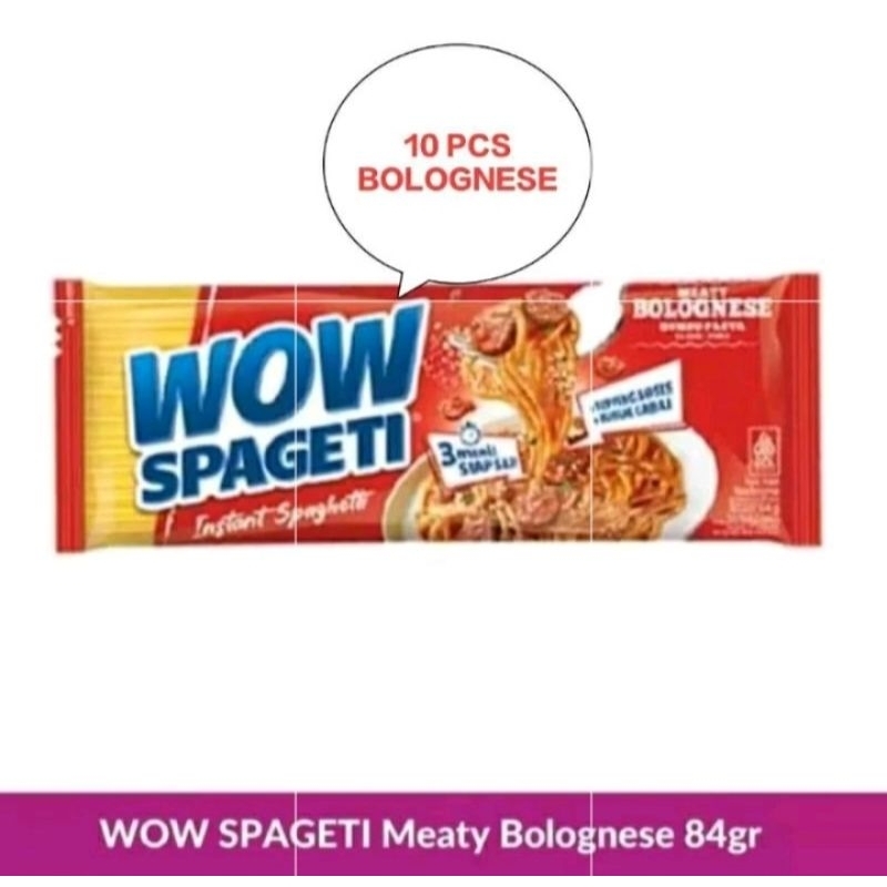 

Wow Spageti BOLOGNESE Paket isi 10