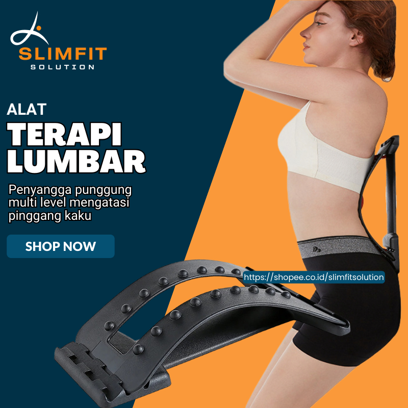 Alat Pijat Terapi Sakit Punggung Pinggang Lumbar Lumbal Saraf Syaraf Kejepit BACK STRETCHER MASSAGER