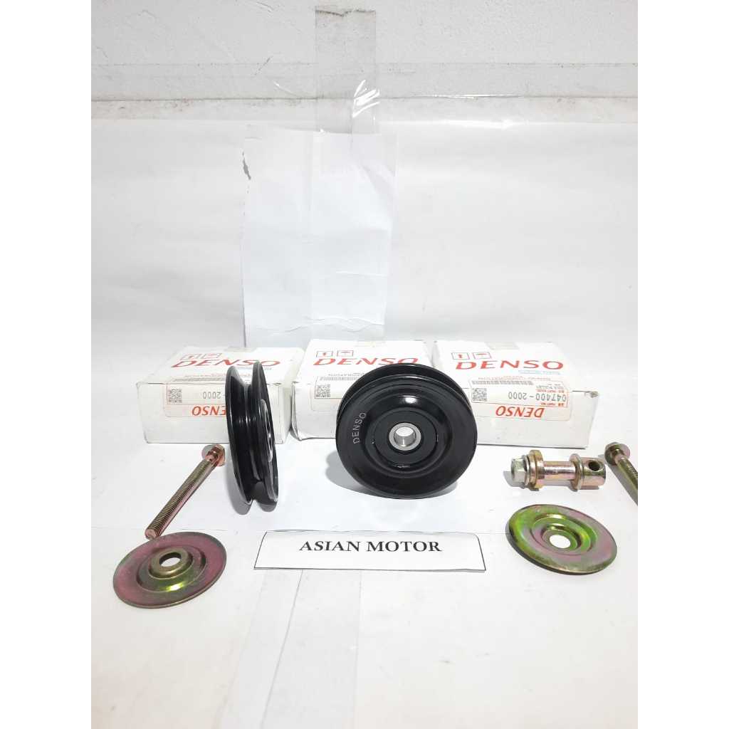 IDLE PULLEY PULI PULY AC KIJANG 5K KF40 ASLI DENSO