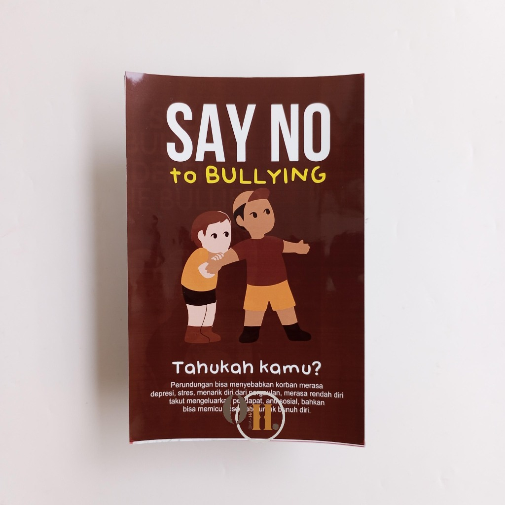 Stiker Say No Bullying - Penyebab Bullying - Perundungan Anak Sekolah