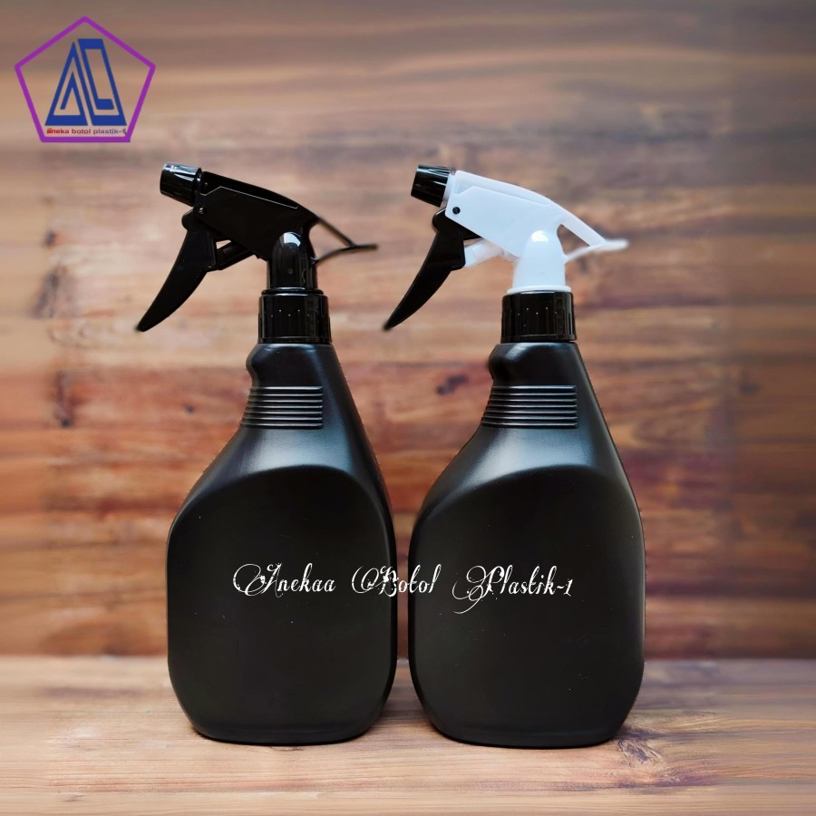 Botol Spray Triger 500ml Hdpe Hitam / Botol Triger 500ml