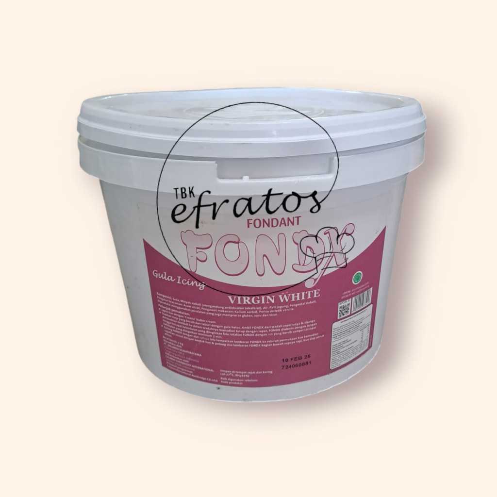 

Fondx fondant virgin white - fondant Putih - 1 kg